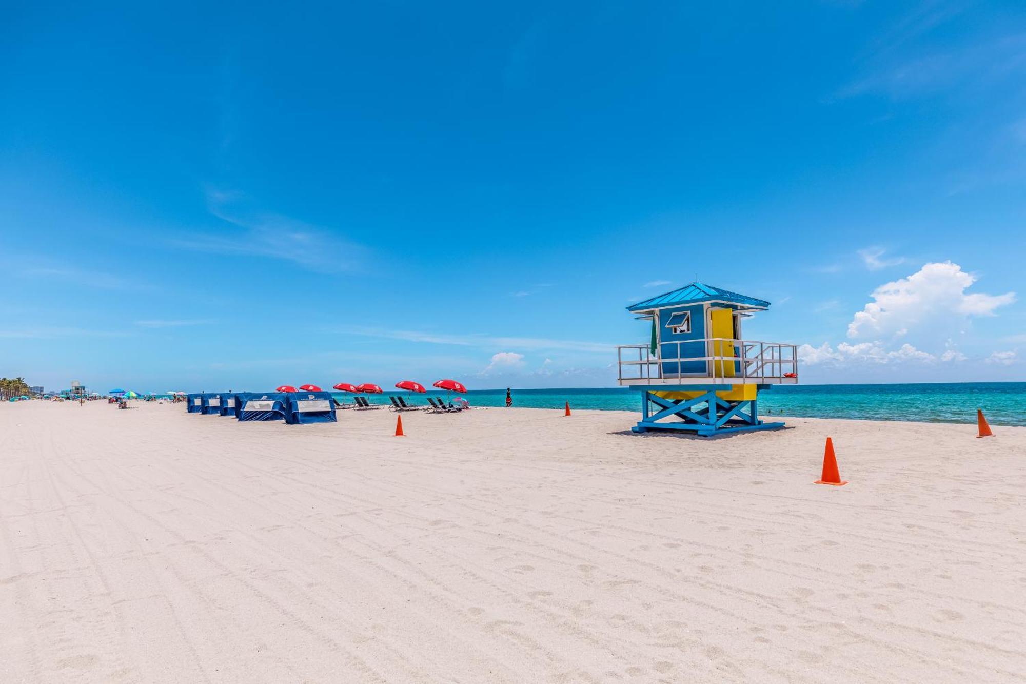 Stylish Private Beach Condo In Hollywood Fl, 3Min Walk To Hollywood Beach المظهر الخارجي الصورة